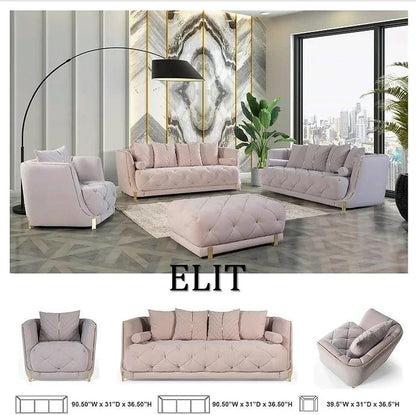 Elit Grey Living Room Set