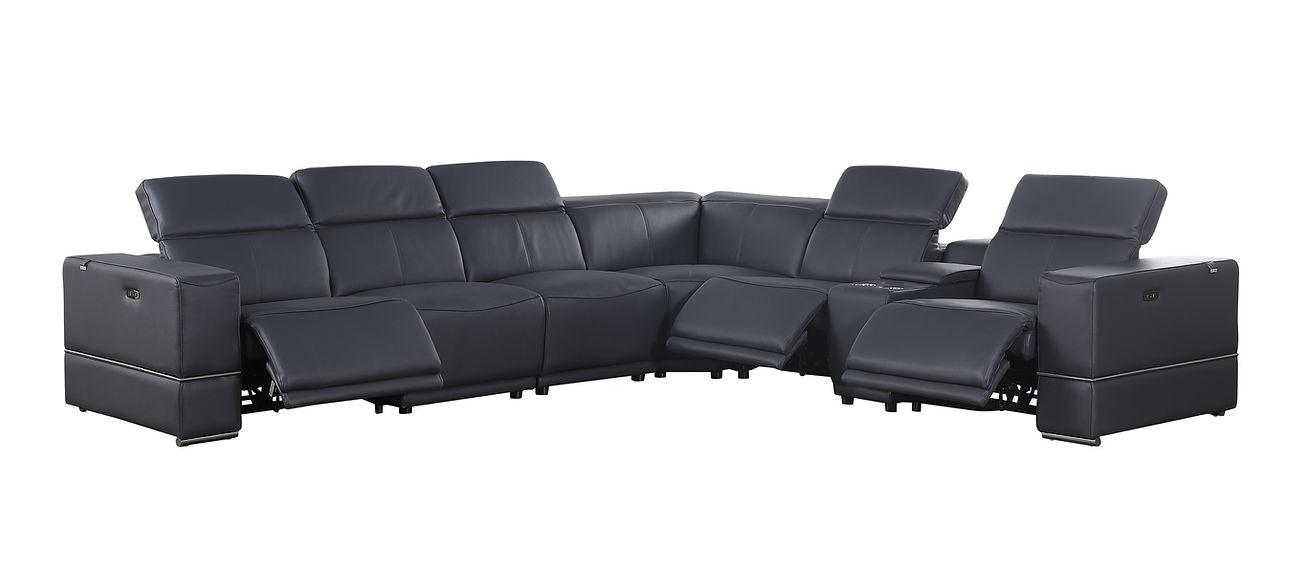 MI-1122-7pcs Franco (DK. Navy 3 Power) Sectional