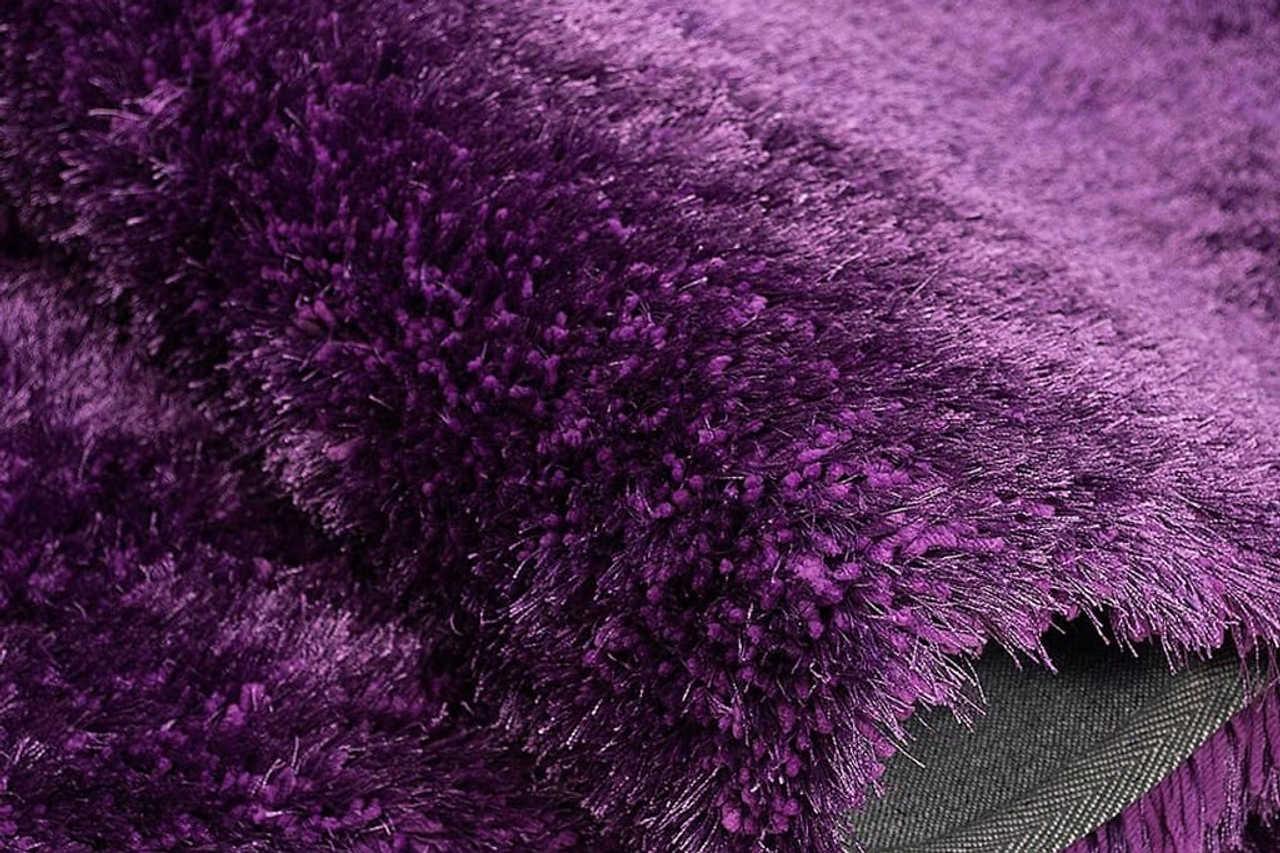 Afro Shag Violet Area Rug