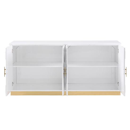 A-C13 Paros White Console Table
