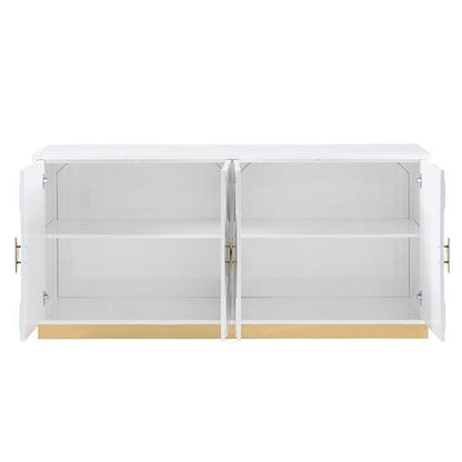 A-C13 Paros White Console Table