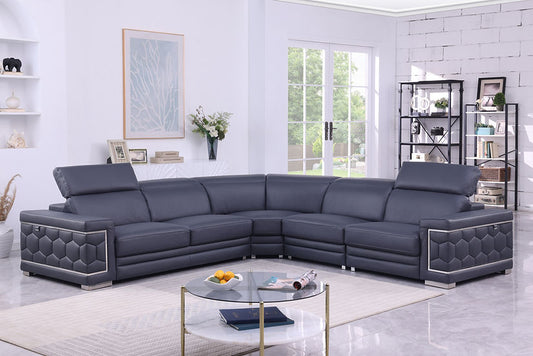 MI-1255 Favo Dark Navy 4-Piece Sectional