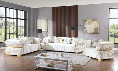 S2003 Anna  (White) Living Room Set