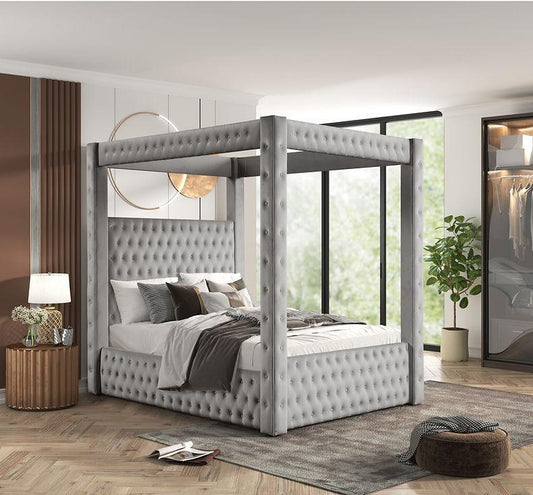 B8013 Mansion (Grey) Queen Bed