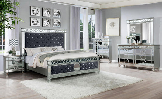 B1852 Bella (Grey Velvet) Bedroom Set