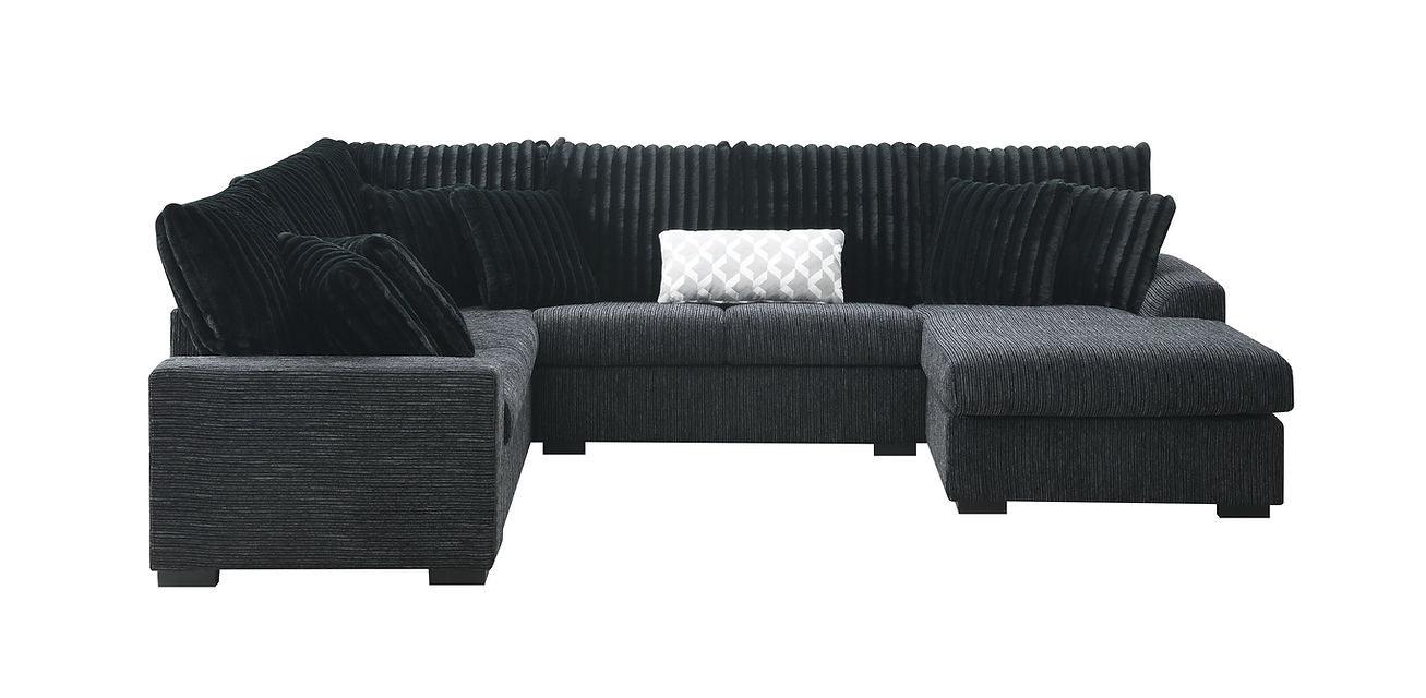 S1801 Brady (Black) Sectional