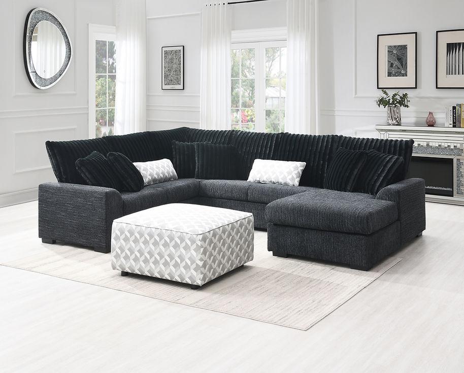 S1801 Brady (Black) Sectional