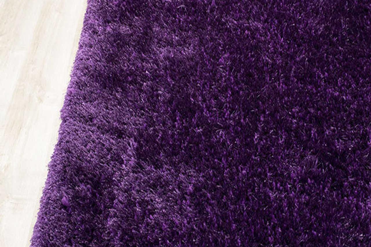 Afro Shag Violet Area Rug