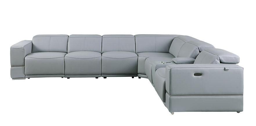 MI-1122-6pcs Franco (LT.Blue 2 Power) Sectional