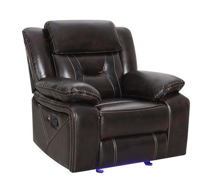 S8098 Concord Dark Brown 3-Piece Reclining Living Room Set