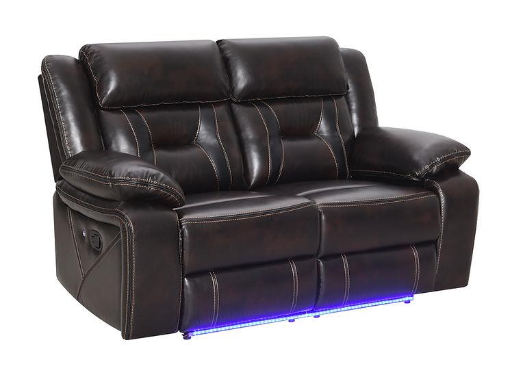 S8098 Concord Dark Brown 3-Piece Reclining Living Room Set