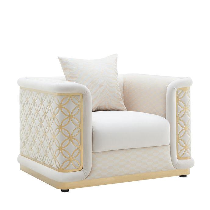 S3390 Riya Cream Living Room Set