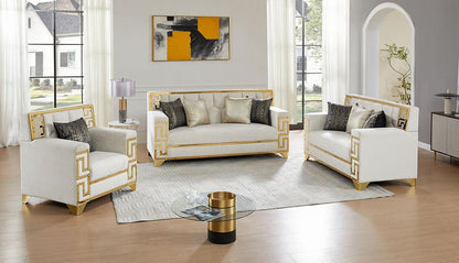 S3700 Hira (Cream) Living Room Set