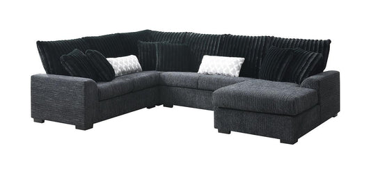 S1801 Brady (Black) Sectional