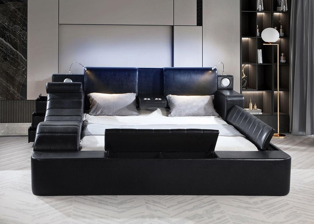 B420 APOLLO Black King Bed