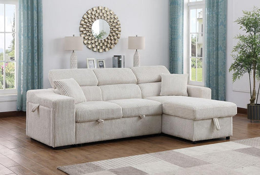 S8977 Bonaterra Beige Reversible Sectional