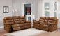 S8232 Dallas Camel Leather Reclining Living Room Set