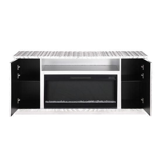 A-F06 Selene Silver Leaf Fireplace