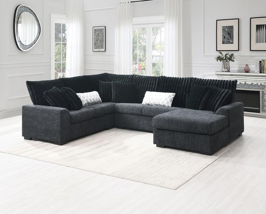 S1801 Brady (Black) Sectional