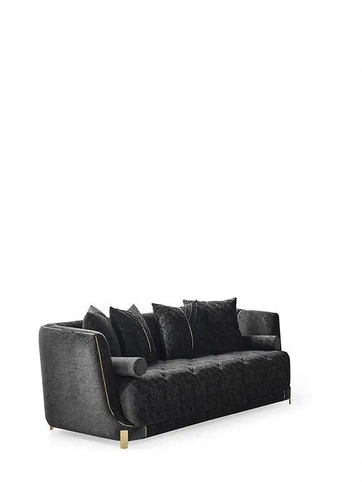 Elit Charcoal Living Room Set