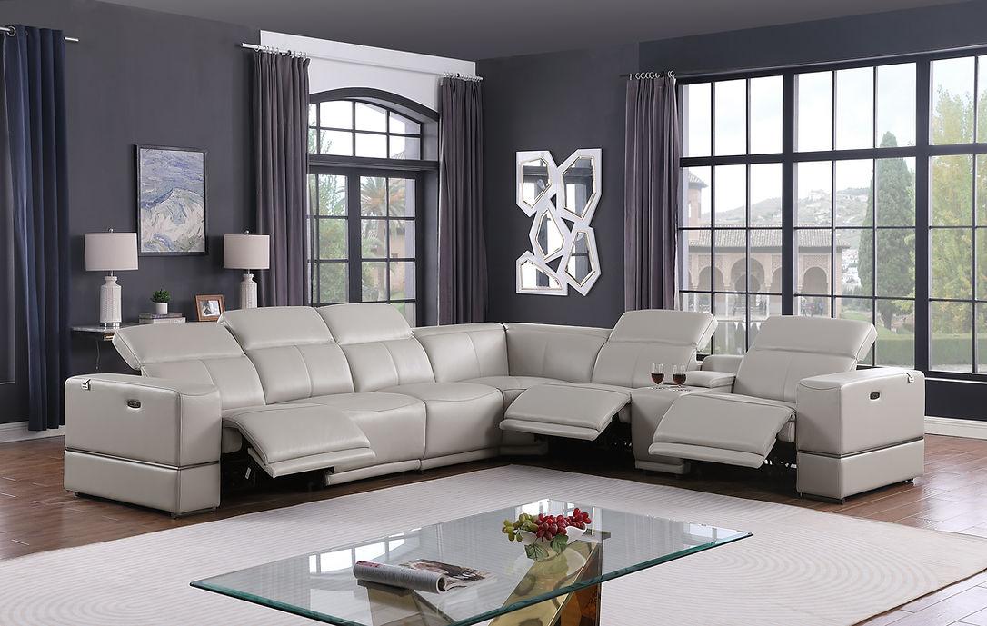 MI-1122-6pcs Franco (L.T. Grey)Sectional