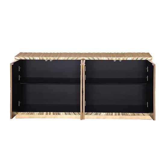 A-C09 Helios Gold Leaf Console Table