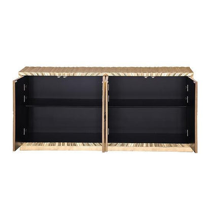 A-C09 Helios Gold Leaf Console Table