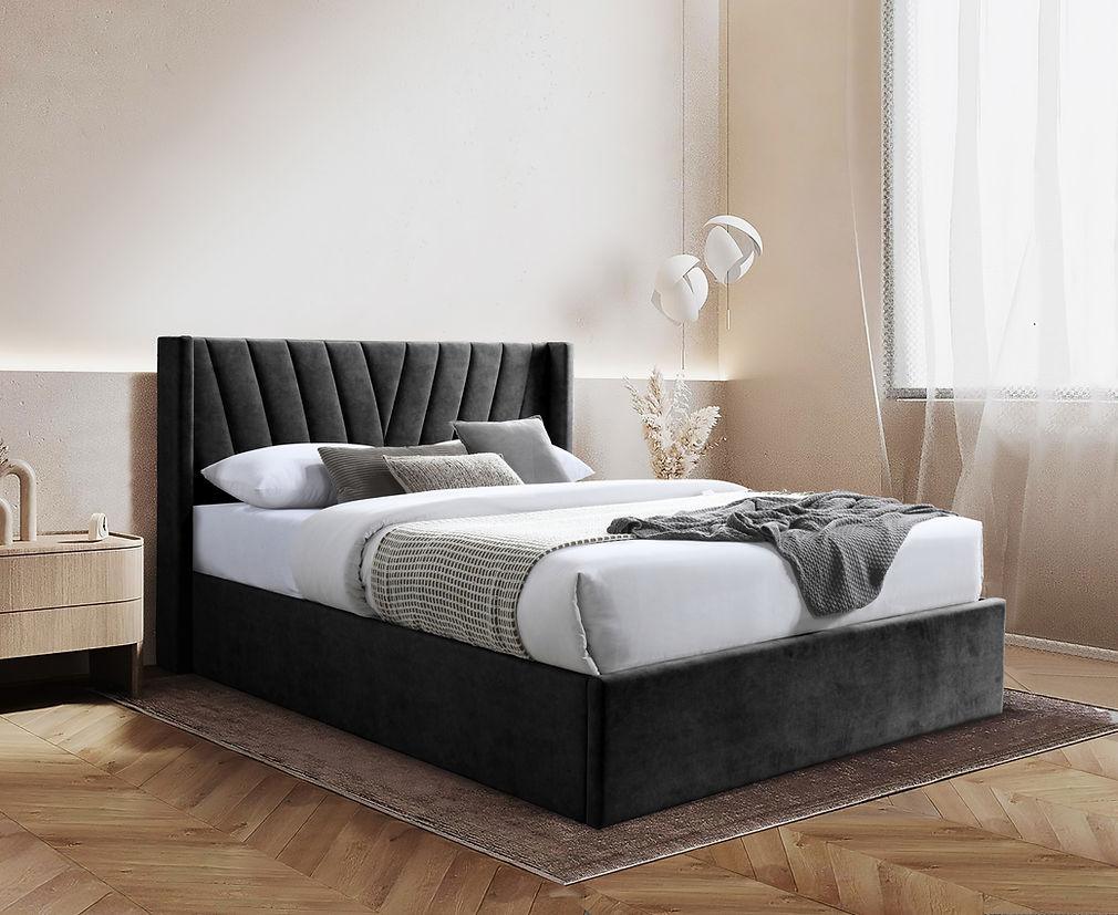 B8830 Ellie (Black w/Storage) Queen Bed