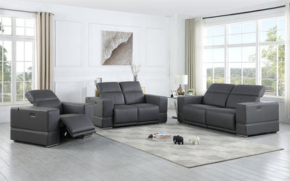 MI-1122 Franco 3pcs (Grey) Power Reclining Living Room Set