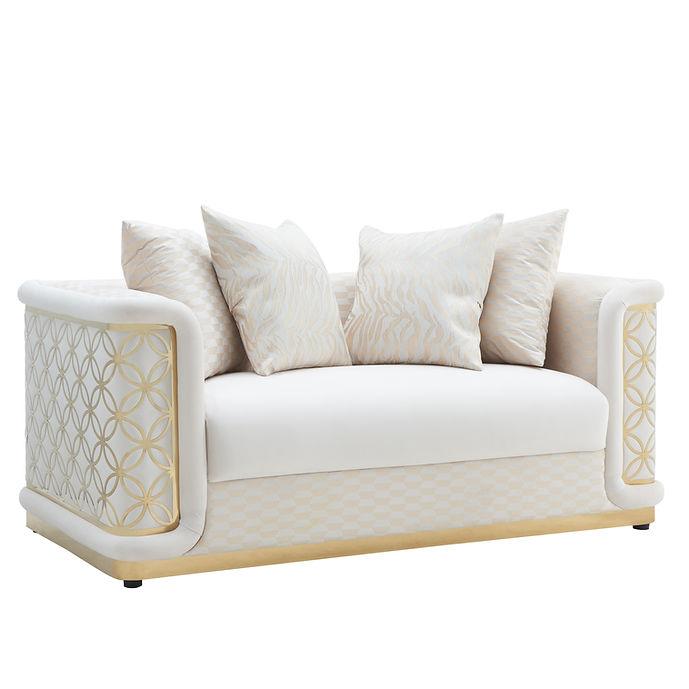 S3390 Riya Cream Living Room Set