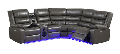 S8787 Sonic (Grey) Power Reclining Sectional