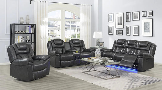 S2020 Party Time Grey Power Reclining Living Room Set