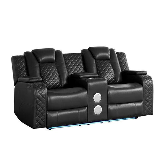 S3480 Eclipse Black Power Reclining Living Room Set