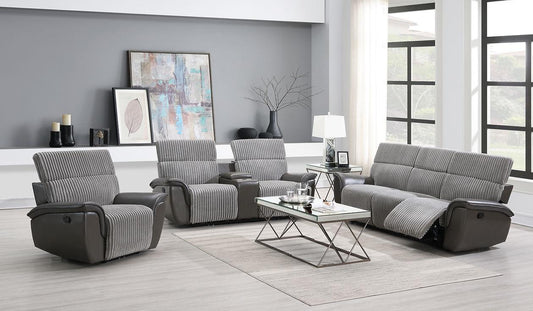 S9112 Twist (Grey) Reclining Living Room Set