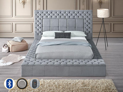 B9015 Emerald Grey King Bed