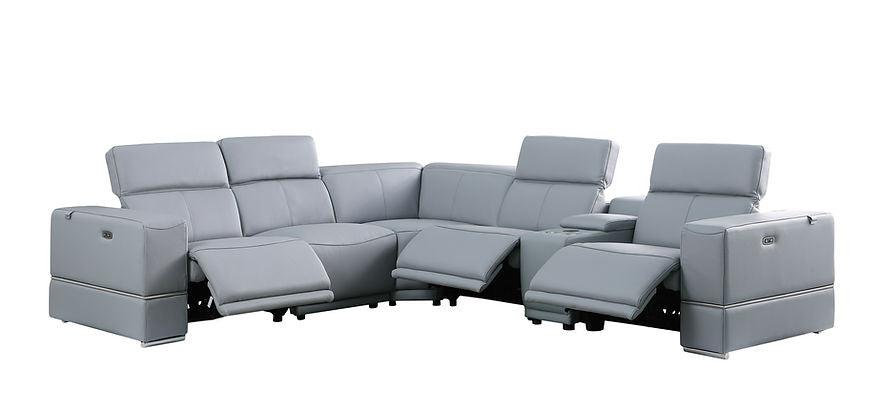 MI-1122-6pcs Franco (LT.Blue 2 Power) Sectional