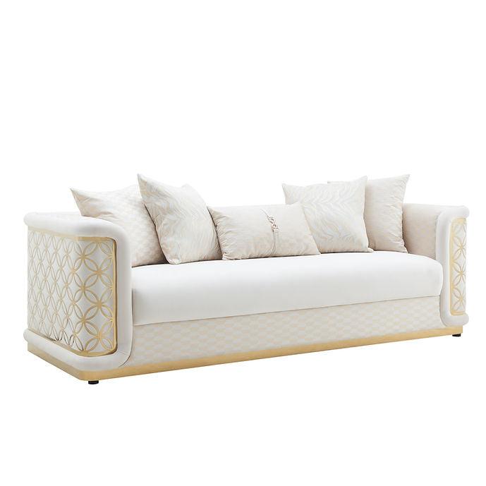 S3390 Riya Cream Living Room Set