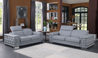 MI-1250 Favo Light Blue Living Room Set