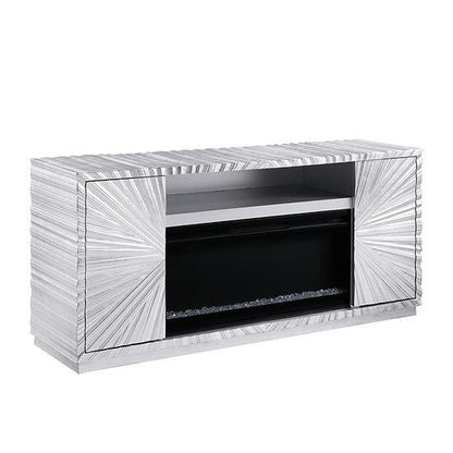 A-F06 Selene Silver Leaf Fireplace