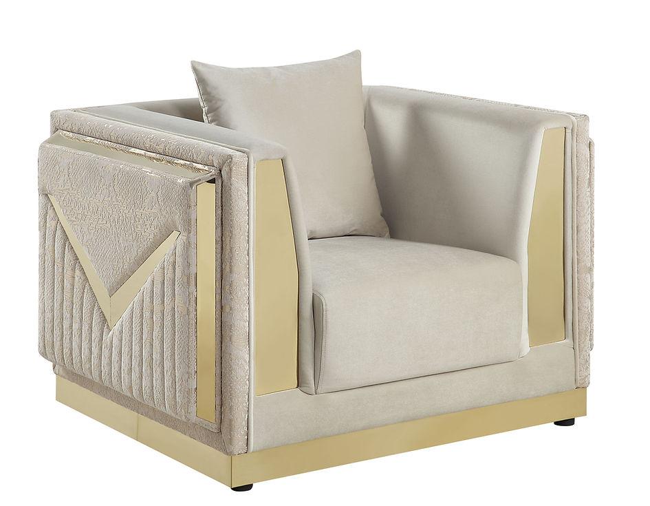 S4030 Monaco (Cream) Living Room Set