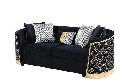 S3800 Athena (Black) Living Room Set