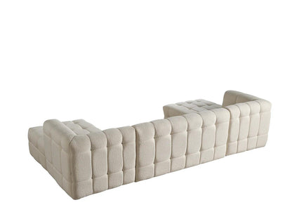 Florida Sectional Cream White