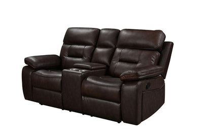 S8232 Dallas Brown Leather Reclining Living Room Set