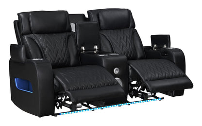 S2024 Skyline (Black) Reclining Living Room Set