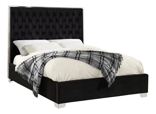 B600 Rose (Black) 55"H Queen Bed