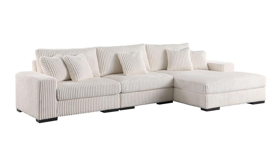 S859 Comfy 3pcs (Ivory) Sectional