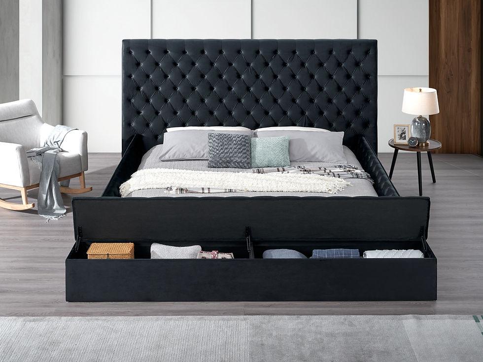 B8012 CATALINA II Black Queen Bed