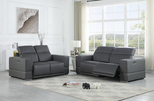 MI-1122 Franco 3pcs (Grey) Power Reclining Living Room Set