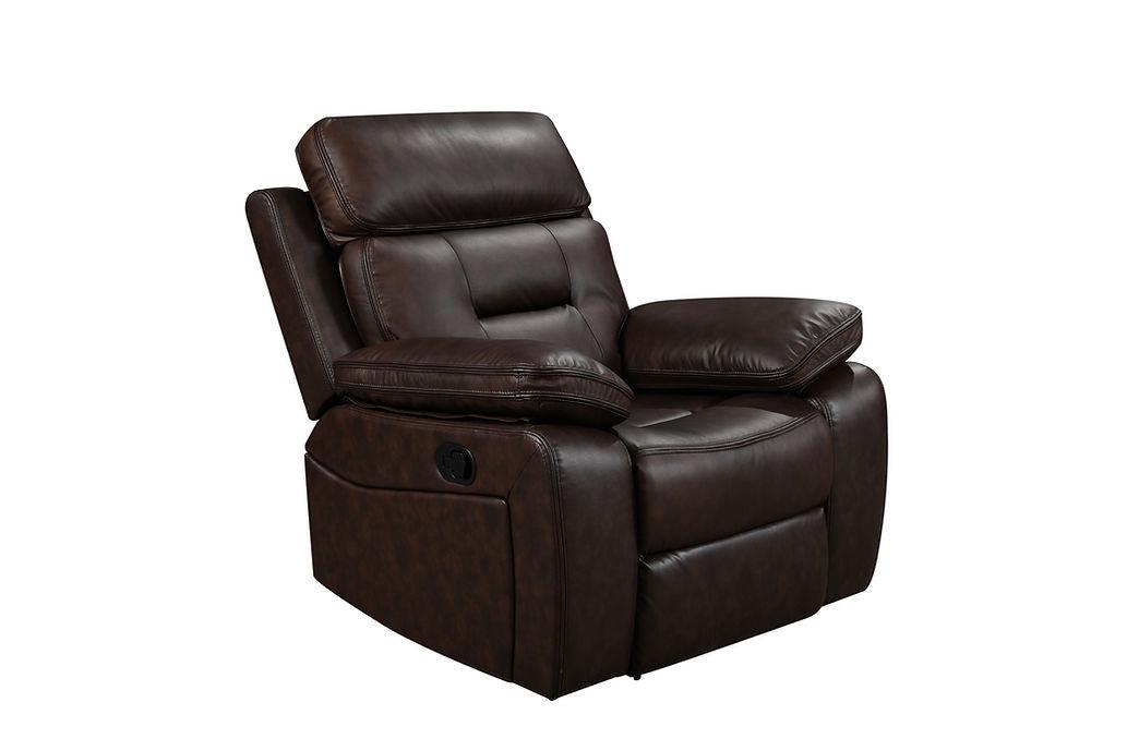 S8232 Dallas Brown Leather Reclining Living Room Set