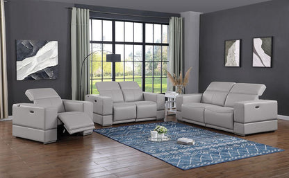 MI-1122 Franco 3pcs (L.T. Grey) Power Reclining  Living Room Set